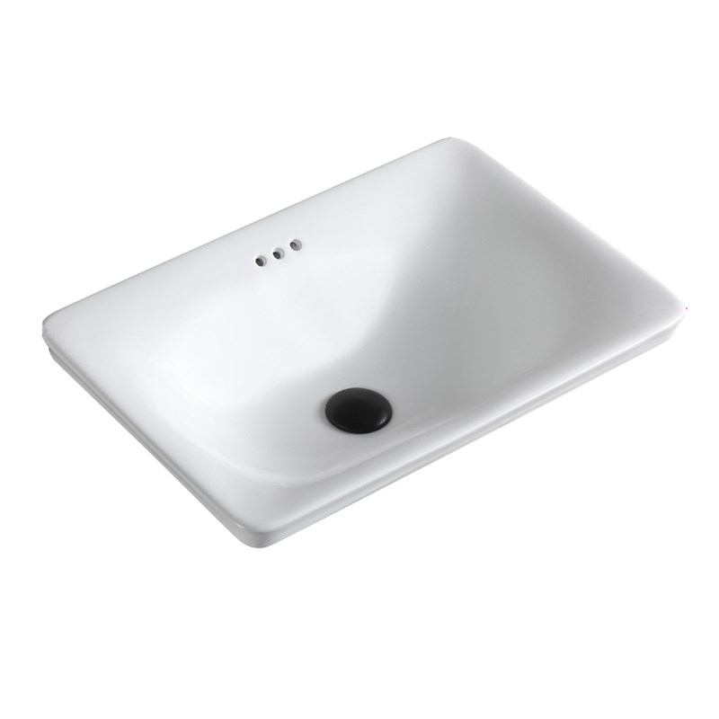 半嵌入式洗脸盆 陶瓷台中盆洗手盆 加深不溅水 黑色薄边方形新款