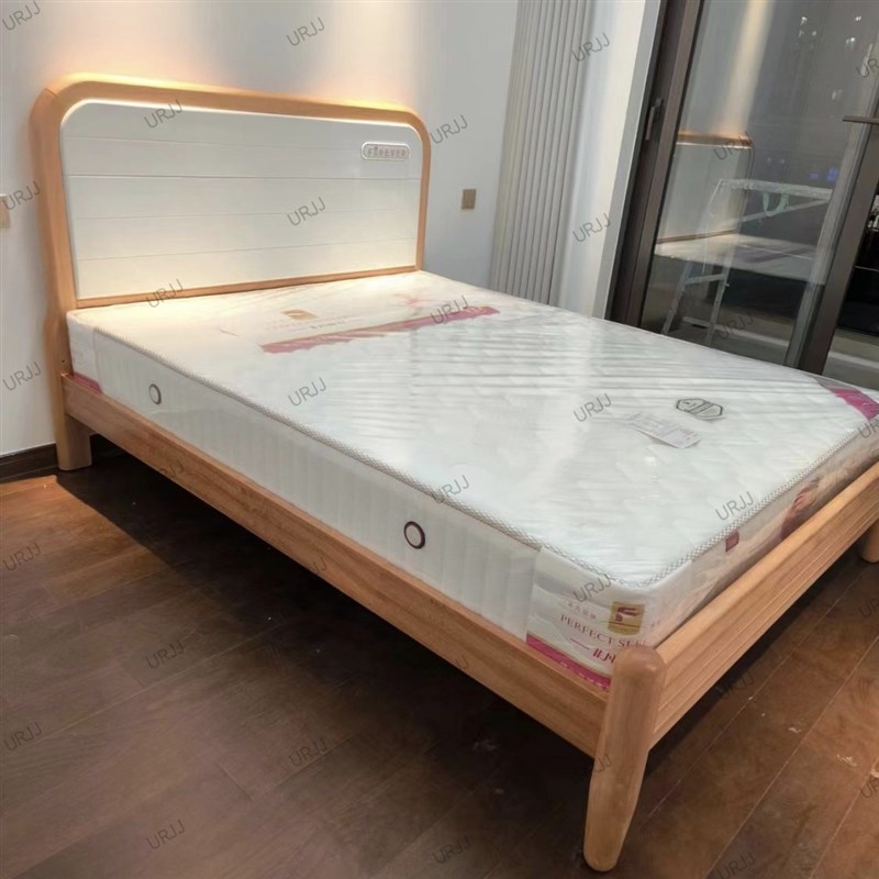 全实木原木床儿童床红檀木男孩女孩床1.5米现代单人1.2高箱储物