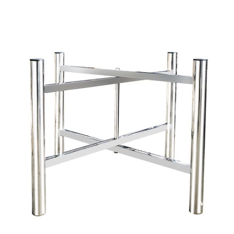 新款不锈钢桌腿正方形餐台脚圆桌可折叠桌子脚支架支持定制