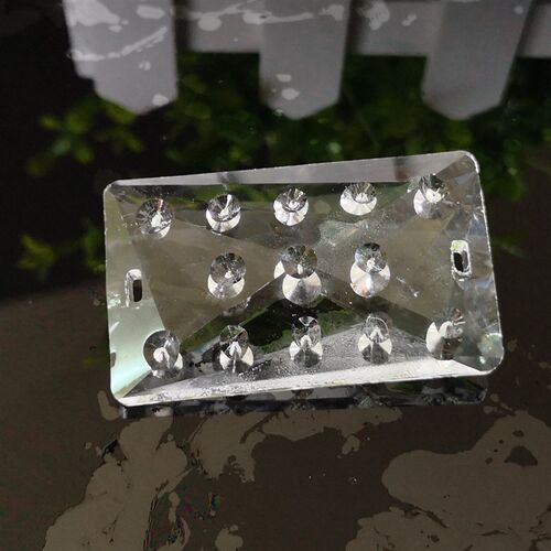 工厂销售30*50雨点长条水晶灯配件灯饰吊坠 圣诞婚庆散珠灯吊坠子