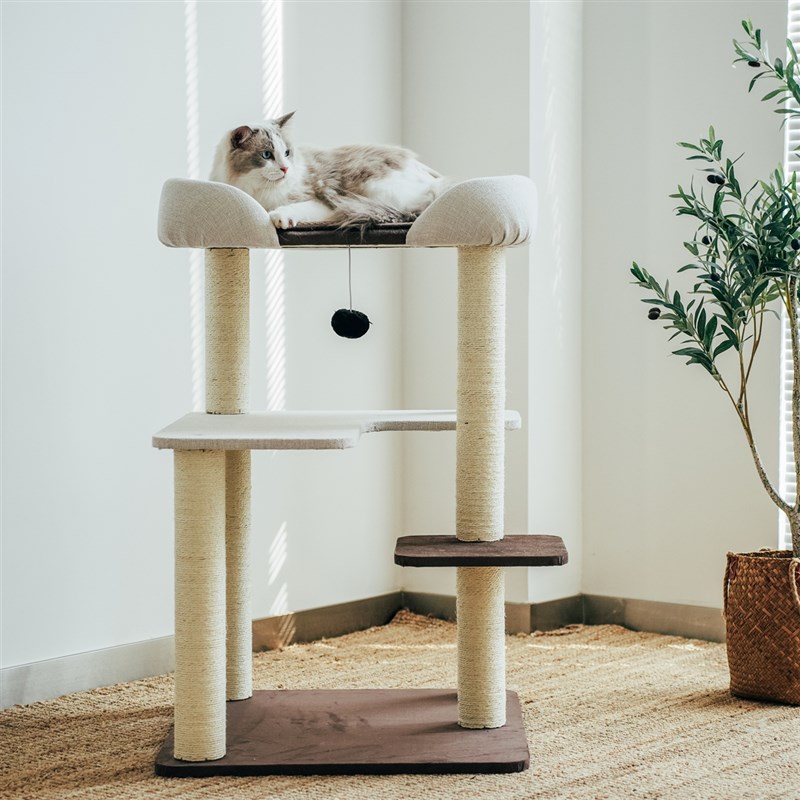 大床!布偶缅因肥猫大窝猫爬架猫窝猫树一体剑麻豪华四季易打理