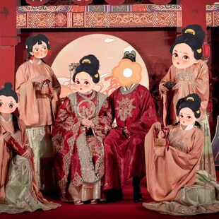 伴娘服出租兰若庭k如约圆领袍织金马面大襟明制中式婚礼宽松古装