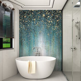 艺术抽象卫生间瓷砖浴室厕所墙砖玄关阳台餐厅背景墙岩板画高级感