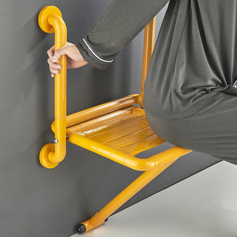 浴室折叠凳带双扶手老人厕所洗澡凳子卫生间老年人残疾人沐浴椅子