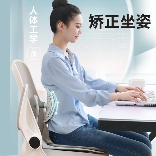 人体工学护腰坐垫办公室椅子靠背垫久坐不累神器成人腰部支撑靠垫