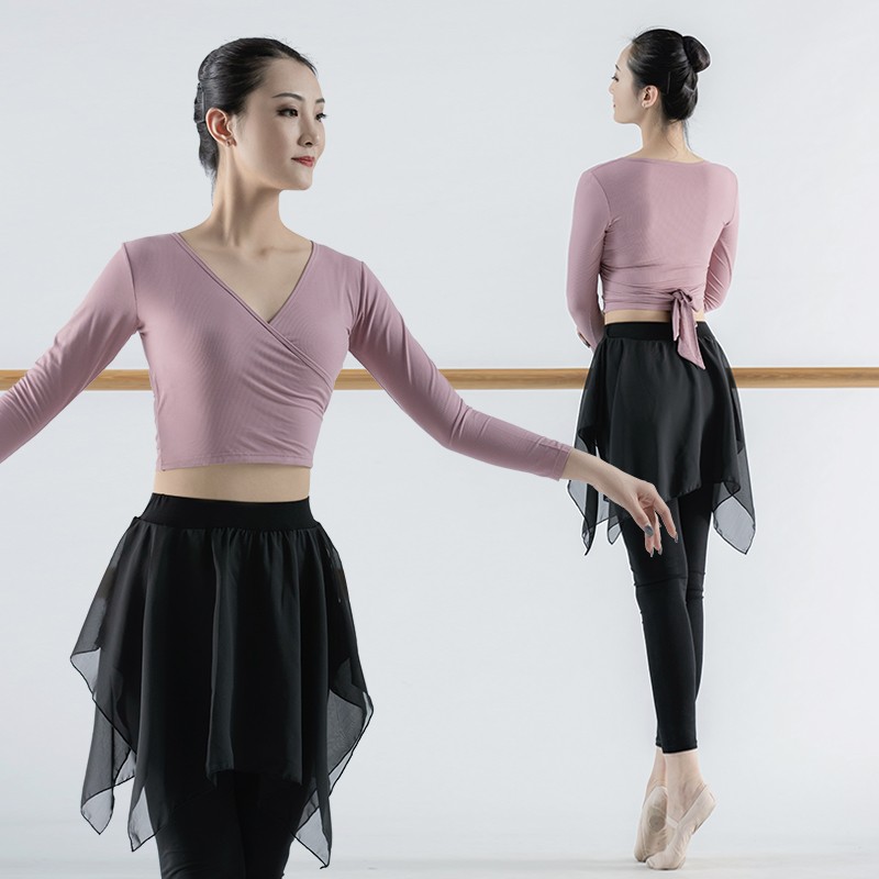 舞蹈服女练功套装成人古典中国秋冬老师形体芭蕾拉丁训练服装