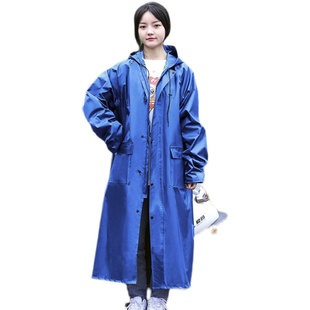 徒步雨衣成人连体男女骑行户外柔软加厚雨披拉链长款 时尚 学生防护