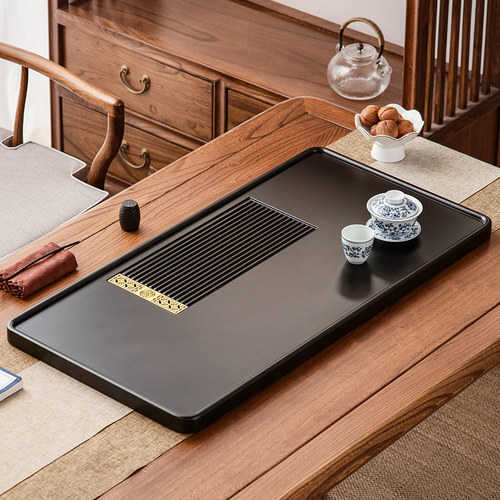 茶具茶盘实木家用新款中式功夫茶海套装长方形排水客厅办公室茶台