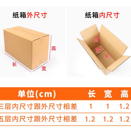 .长条半高小纸箱子加厚加硬超寄快递正方形定 制扁平15*25*30*35*
