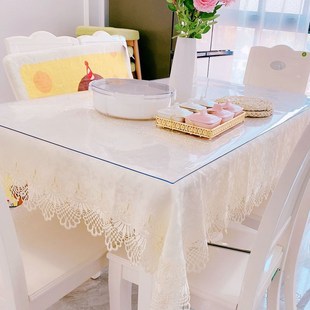 桌布布藝歐式 長方形家用茶餐布幾視柜臺(tái)布蕾絲桌旗電桌布椅套套裝