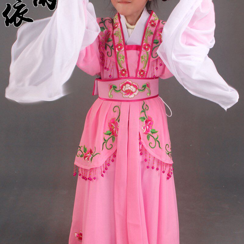 林黛玉林妹妹戏服戏曲服装儿童戏服红楼梦越剧小孩黄梅戏服784