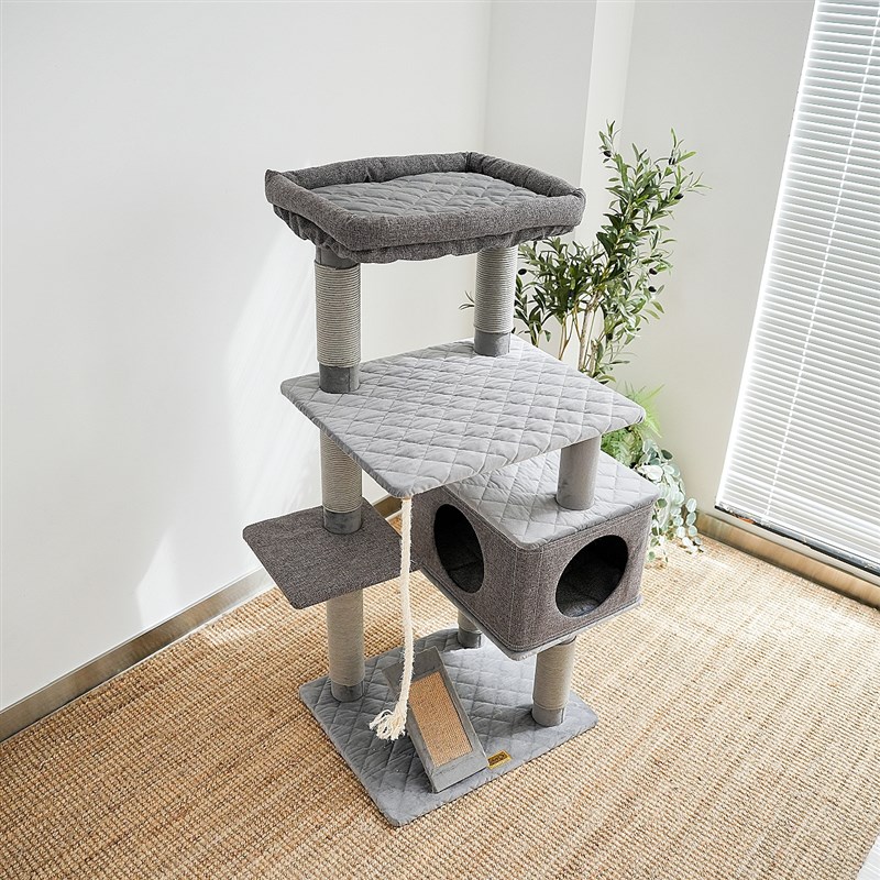肥猫福音布偶缅因猫窝猫树猫爬架一体好打理猫抓板剑麻可拆洗豪华