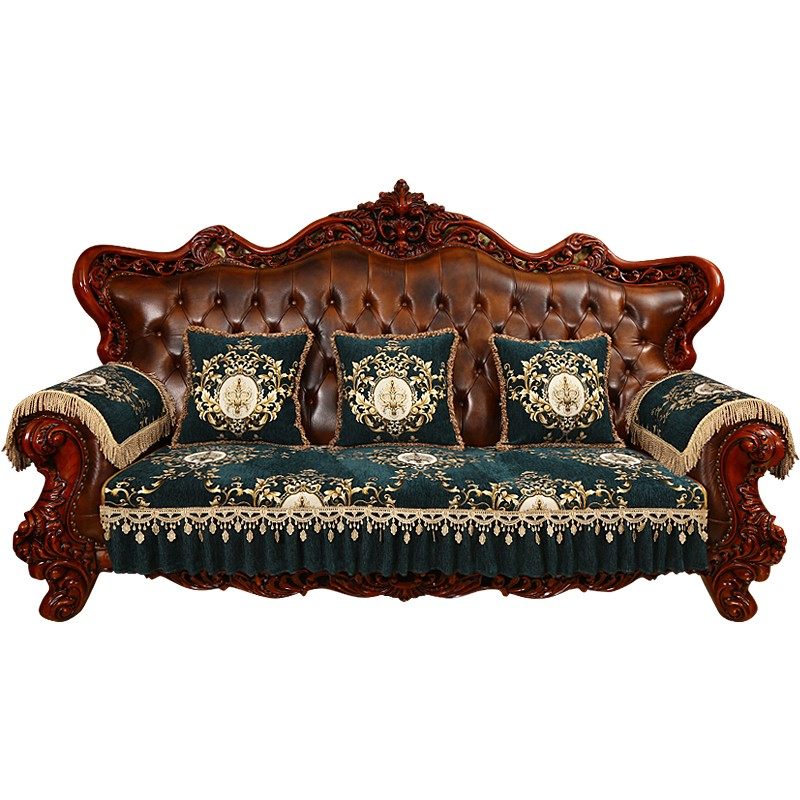 美式皮沙发垫防滑沙发套罩欧式高档奢华扶手盖布靠背巾四季垫子,居家布艺,沙发垫,淘宝优惠券,粉丝福利购,淘宝优惠卷