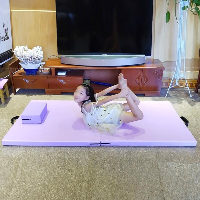舞蹈垫练功垫子皮革家用女折叠技巧儿童基本功辅助工X具加厚体操