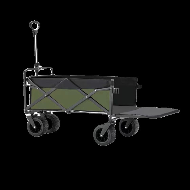 户外拉车可折叠野营推车大容量车载家用小拖车露营车儿童可坐可躺