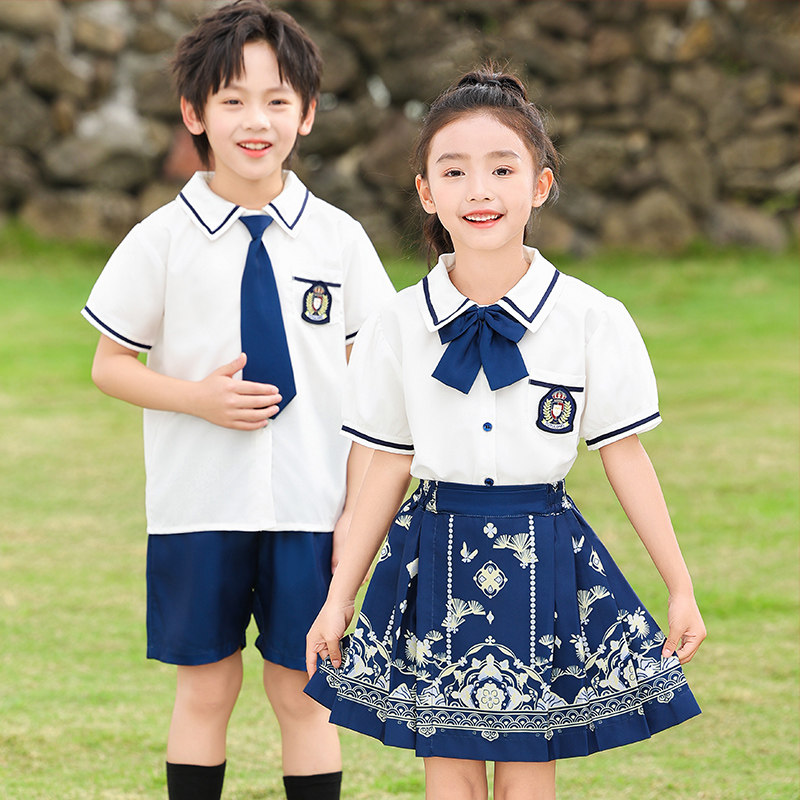 幼儿园园服儿童毕业照服装学院英伦风班服小学生校服表演服合唱服