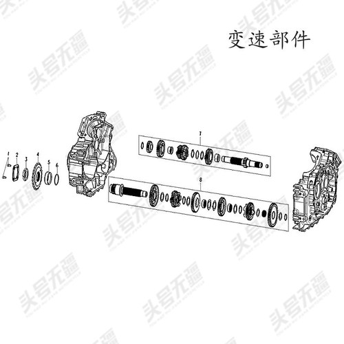 重庆摩疆变e速部件/主轴副轴/双缸液冷引擎配件头号无疆改装部品