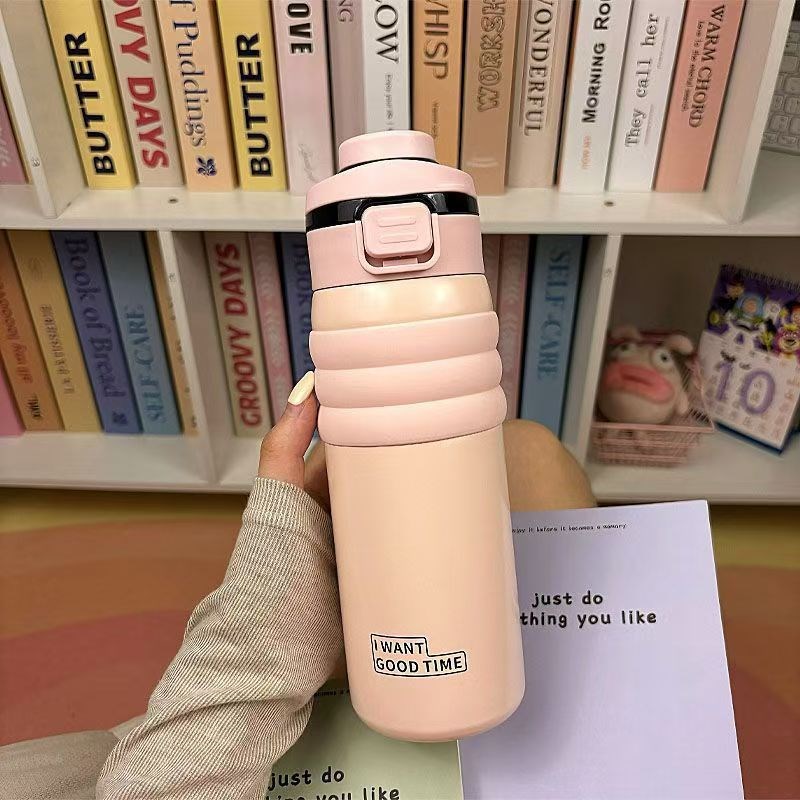 Y3简约大容量316不锈钢保温杯双饮办公室小众水壶W新款便携水杯