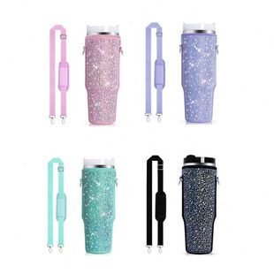 40oz冰霸杯套潜水料杯30oz保温水壶套杯袋热销杯子现货镶钻杯套