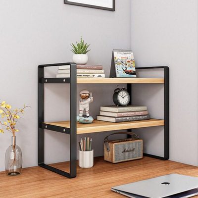 旭菲桌面置物架多层书桌收纳架子公桌分层架铁艺学生宿舍桌上小