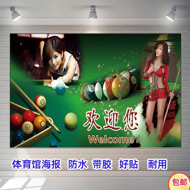 台球厅桌球室壁纸海报墙贴装饰画潘晓婷丁俊晖奥沙利文斯诺克明星
