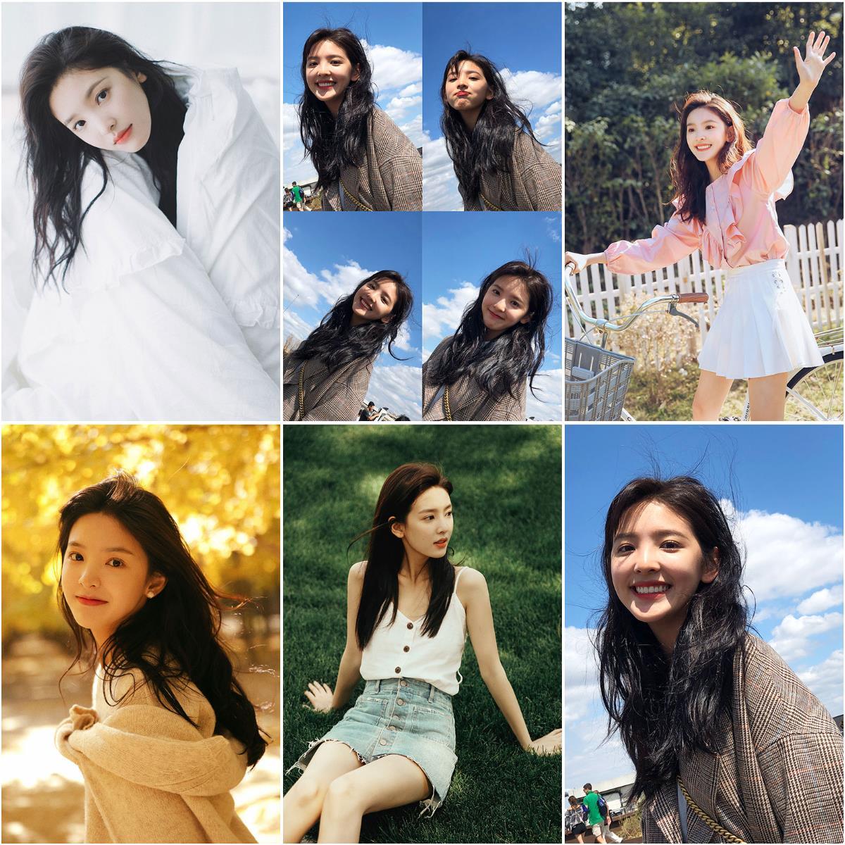 墙贴写真章若楠自黏纸美女明星卧室海报超大学生宿舍墙壁画 画纸