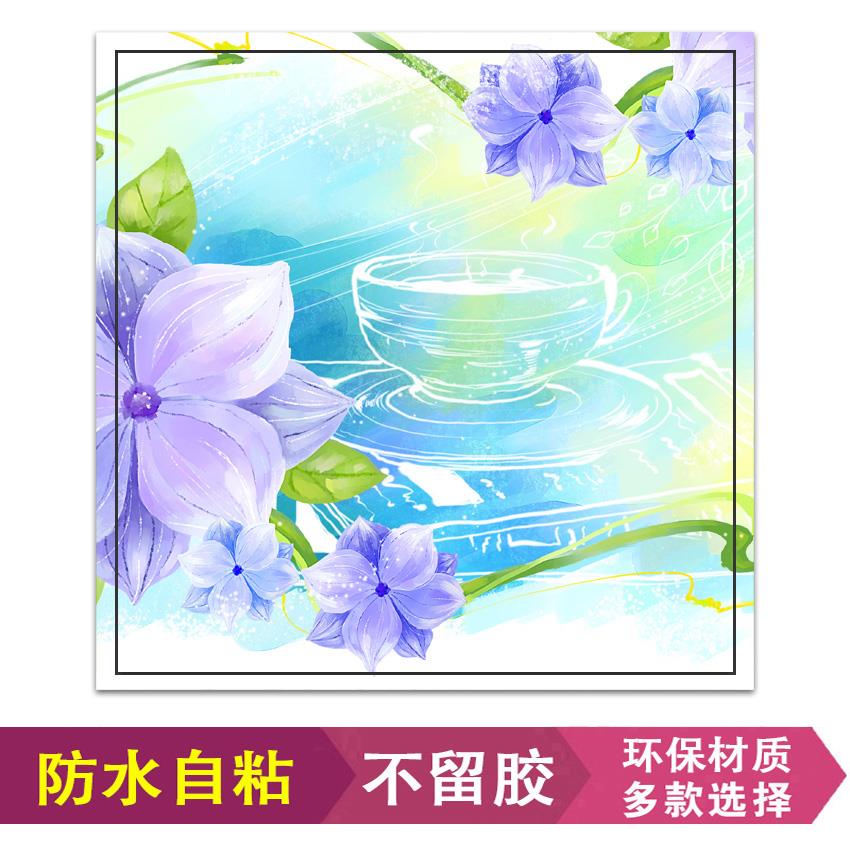 电表箱贴纸多媒体遮挡装饰画配电箱电表盒遮丑免打孔正方形自粘画图片