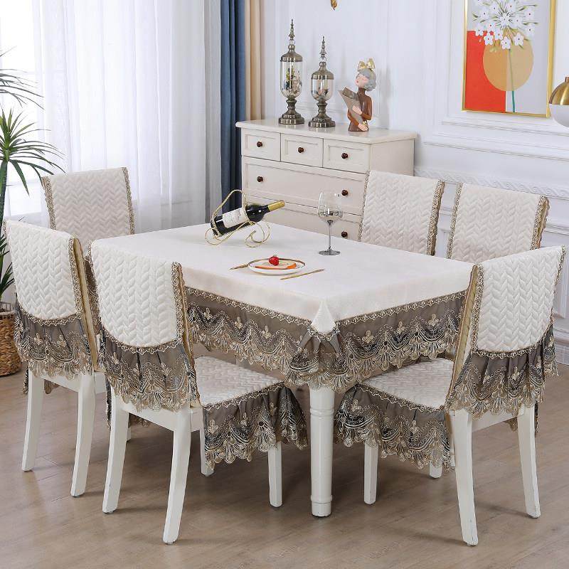 椅子套罩桌布套装家用简约连体椅垫长方形桌布茶几布高档坐垫新款,居家布艺,桌布,淘宝优惠券,粉丝福利购,淘宝优惠卷