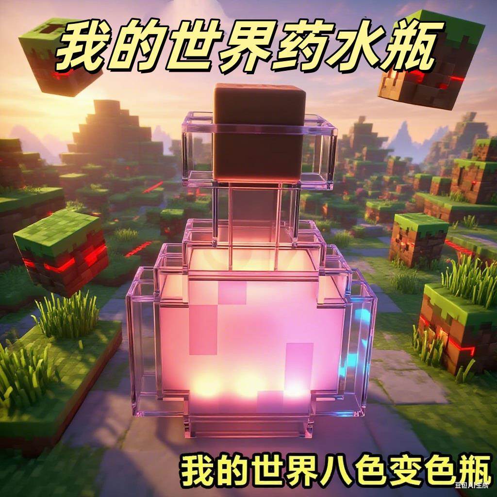 我的世界药水瓶MC世界火把灯卡通童年创意LED变色充电氛围灯火炬,家装灯饰光源,氛围灯,淘宝优惠券,粉丝福利购,淘宝优惠卷
