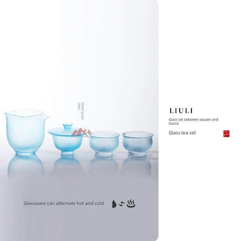 心缘甄方圆之间琉璃套组盖碗公道品杯功夫茶具茶席搭配好友送礼,餐饮具,茶杯,淘宝优惠券,粉丝福利购,淘宝优惠卷