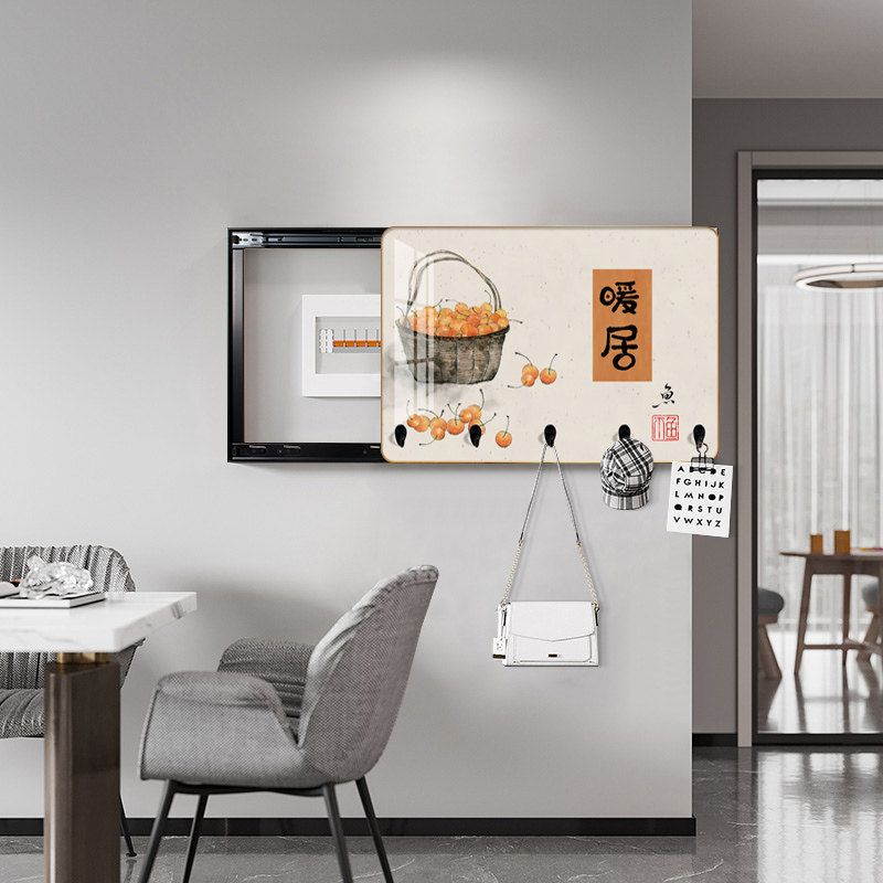 配电箱遮挡装饰画多功能弱配电闸箱免打孔电表箱壁画带挂钩晶瓷画,家居饰品,现代装饰画,淘宝优惠券,粉丝福利购,淘宝优惠卷