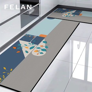 高端厨房专用l型地垫硅藻泥可擦免洗2025新款吸水吸油防滑转角垫