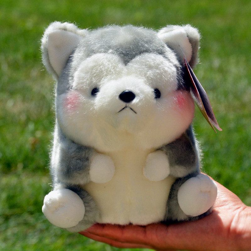 INS 可爱球形哈士奇毛绒公仔灰色二哈玩偶超萌狗狗玩具送女生礼物,玩具/童车/益智/积木/模型,毛绒/玩偶/公仔/布艺类玩具,淘宝优惠券,粉丝福利购,淘宝优惠卷