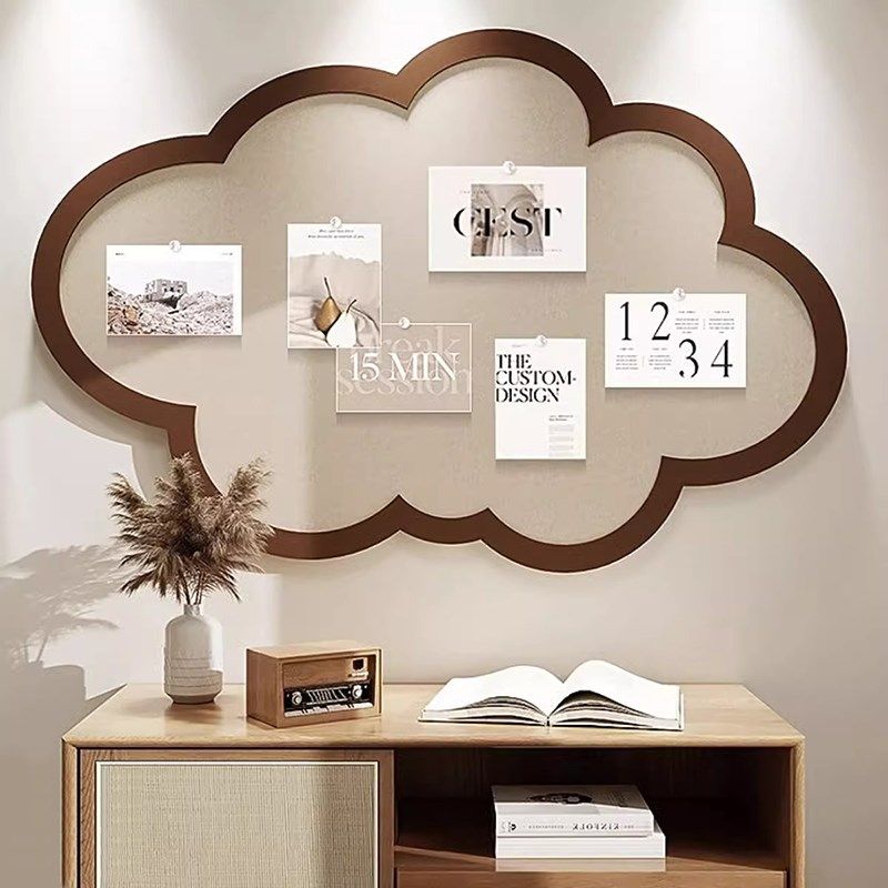 毛毡板软装墙贴云朵照片墙背景墙便签板主题墙墙面电表箱遮丑装饰,家居饰品,软装墙贴,淘宝优惠券,粉丝福利购,淘宝优惠卷