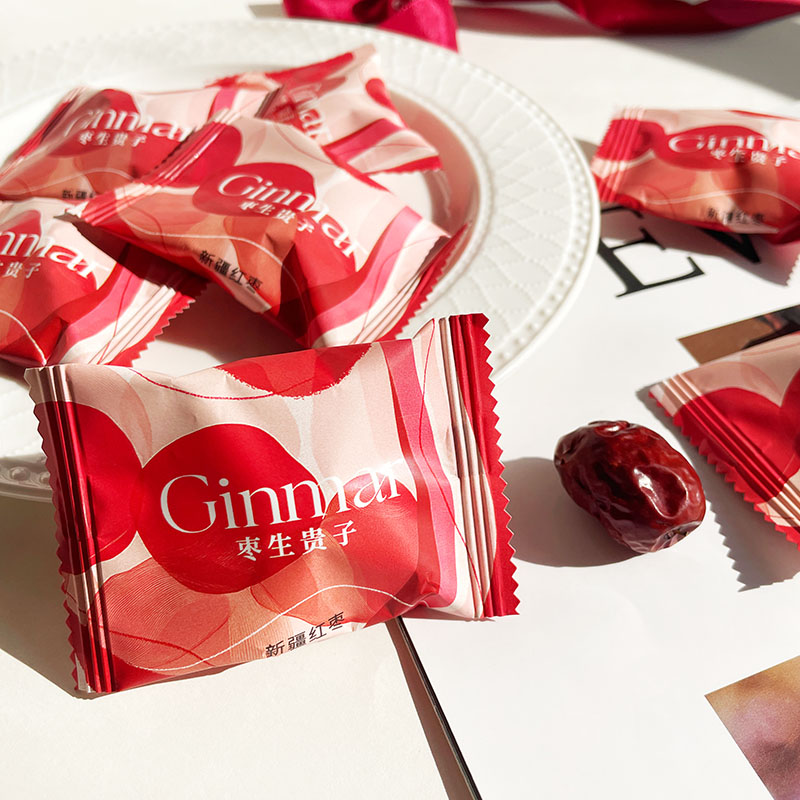 英国Ginmar金玛枣生贵子新疆红枣网红结婚喜糖喜枣伴手礼休闲零食
