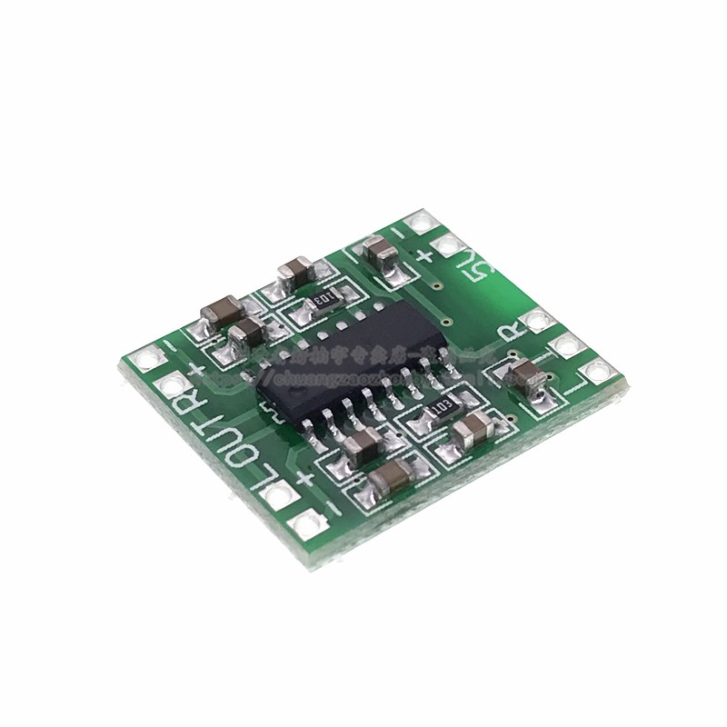 超微型数字功放板 2*3W D类 数字功放板 高效 2.5~5V 可USB供电