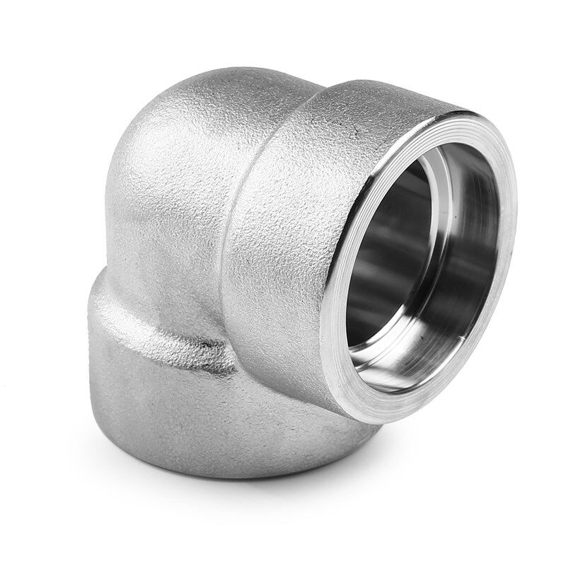 304承插焊弯头耐210KG高压管件3000LB锻造不锈钢90度316L承插弯头