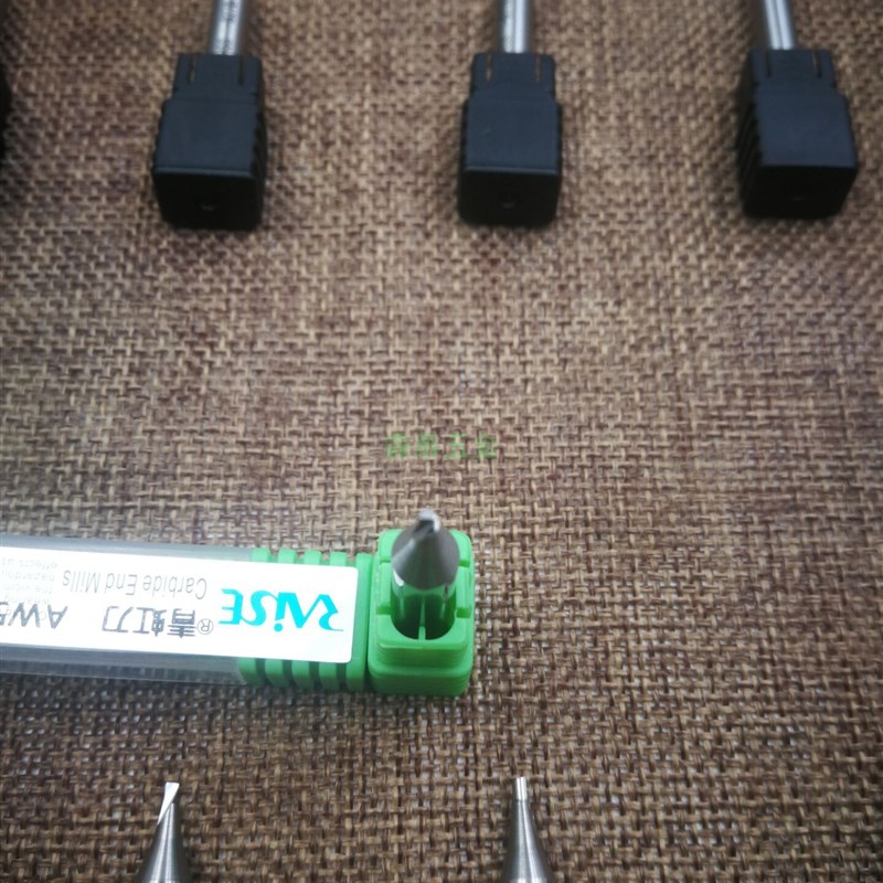 锐正青虹刀 钨钢立铣刀立式钥匙机导针单刃铣刀模针新人适用图片