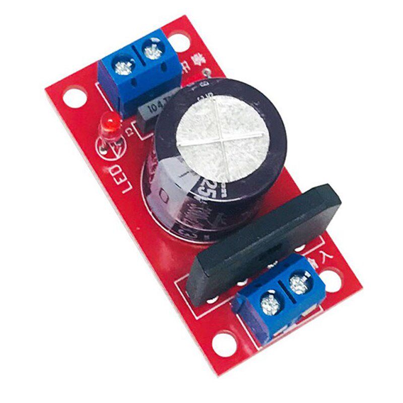 整流滤波板电源板功放3A8A整流桥大功率电容AC单电源转DC带指示灯