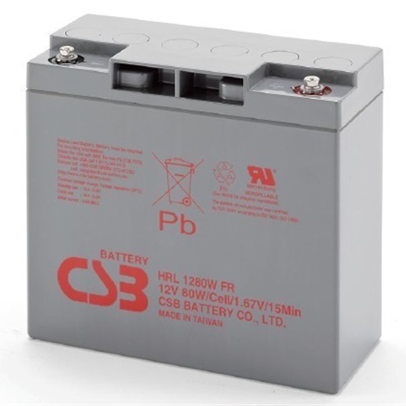 全新CSB HRL1280W 12V80W/12V17AH船舶设备/应急照明电源用蓄电池