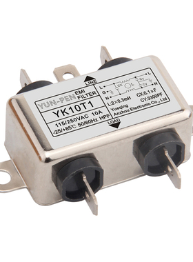 YUNPEN EMI FILTER YK01T1 YK03T1 YK06T1 YK10T1 电源滤波器