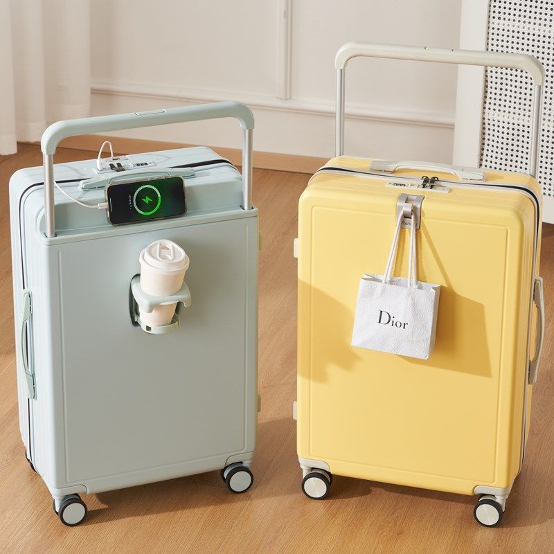 宽拉杆行李箱20寸女多功能2025新款旅行密码箱子26寸男大容量皮箱