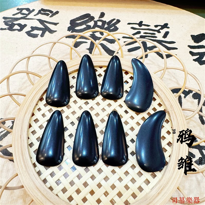 【霜地鸦雏】专业甲手感好银色亮耐磨省劲专业人士古筝指甲