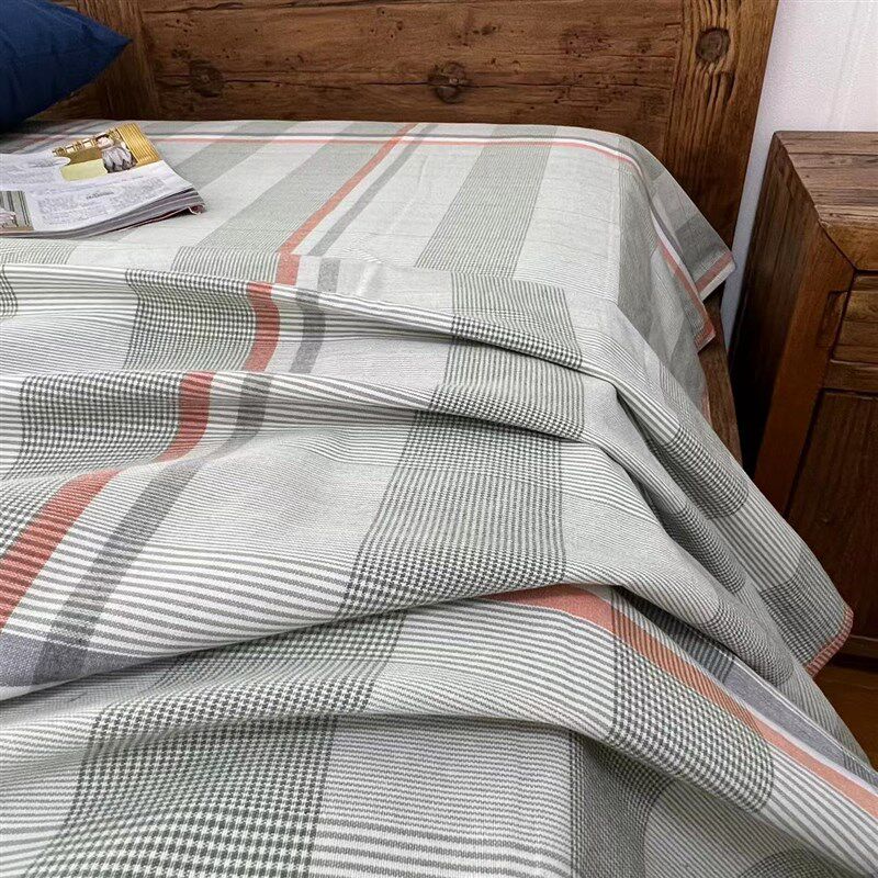 刘大姐家 不起球!纯棉老粗布床单单件 可裸睡不易皱单双人睡单