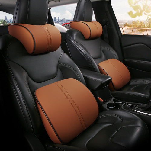 汽车头枕车用腰靠护腰记忆棉靠垫车内座椅靠枕透气颈枕车载靠背垫