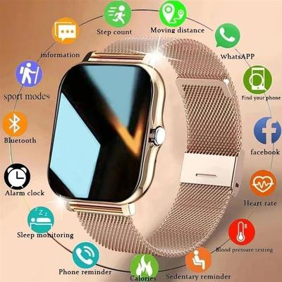 Smart Watch For Men Women Gift For Full Touch Screen Sport F