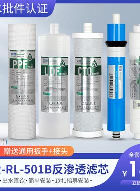芯园适用沁园净水器滤芯QR-RL-501B A/C/S RL502D/URN3015过滤器