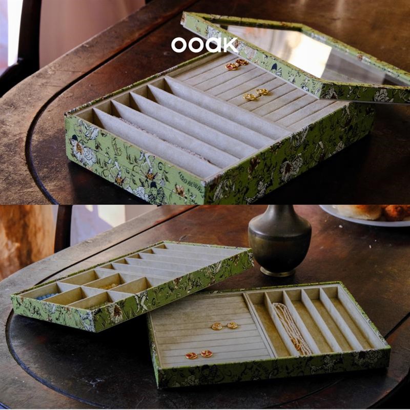 OOAK界格自由组合DIY首饰盒珠宝收纳手镯手表珍珠项链多层托盘