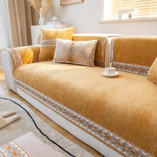 通用高端防滑简约现代坐垫子沙发套罩盖布巾 2024轻奢风沙发垫四季