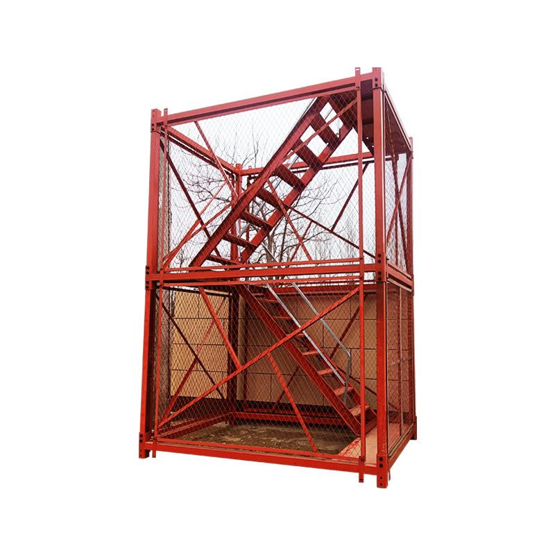 组合式重型梯笼爬梯高空防护梯笼建筑桥梁施工护笼爬梯安全梯笼